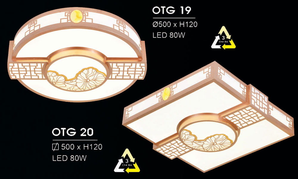 Đèn ốp trần hiện đại trang trí siêu đẹp